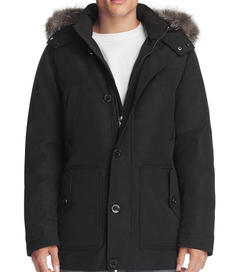 michael kors fur jacket mens|michael kors down jacket men's.